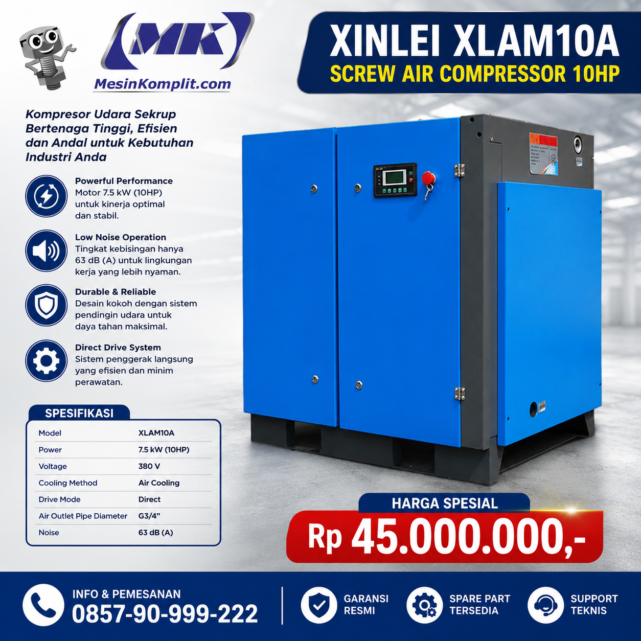 Kompresor Screw Industri ...